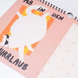 Slinga Illustration - Der Faule Kalender (2026) - Kalender - ROSA ECK Concept Store