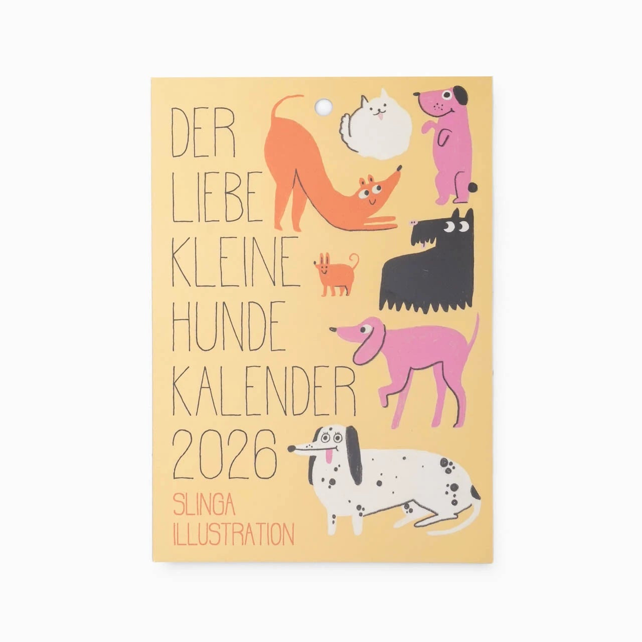 Slinga Illustration - Der Liebe Kleine Hunde Kalender (2026) - Kalender - ROSA ECK Concept Store