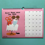 Slinga Illustration - Der Mausigste Kalender (2027) - ROSA ECK