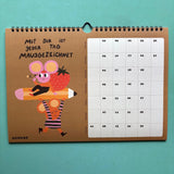 Slinga Illustration - Der Mausigste Kalender (2027) - ROSA ECK