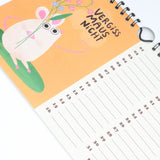 Slinga Illustration - Der Mausigste Kalender - Kalender - ROSA ECK Concept Store