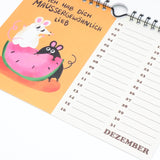 Slinga Illustration - Der Mausigste Kalender - Kalender - ROSA ECK Concept Store