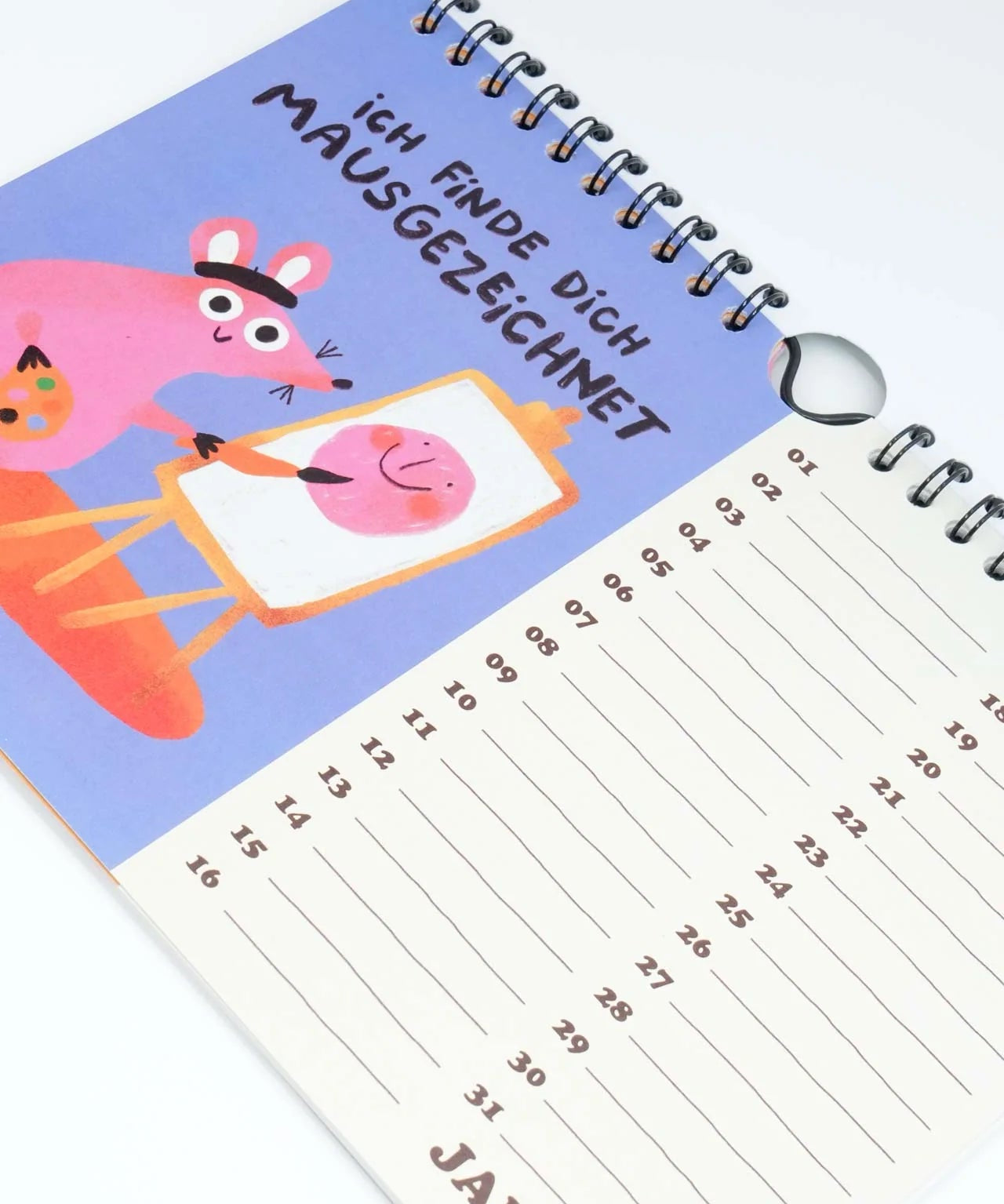 Slinga Illustration - Der Mausigste Kalender - Kalender - ROSA ECK Concept Store