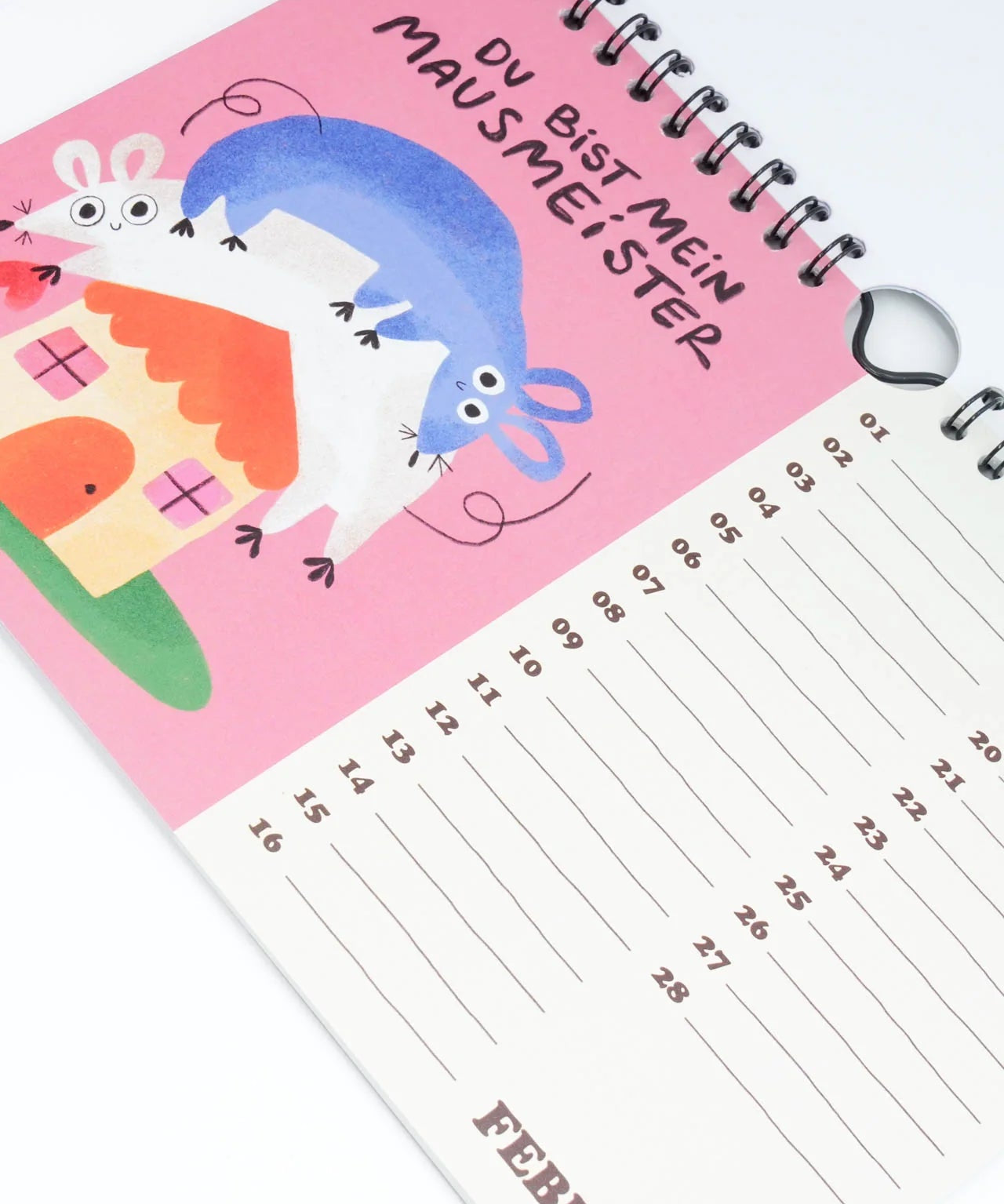 Slinga Illustration - Der Mausigste Kalender - Kalender - ROSA ECK Concept Store