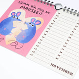 Slinga Illustration - Der Mausigste Kalender - Kalender - ROSA ECK Concept Store