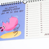 Slinga Illustration - Der Mausigste Kalender - Kalender - ROSA ECK Concept Store