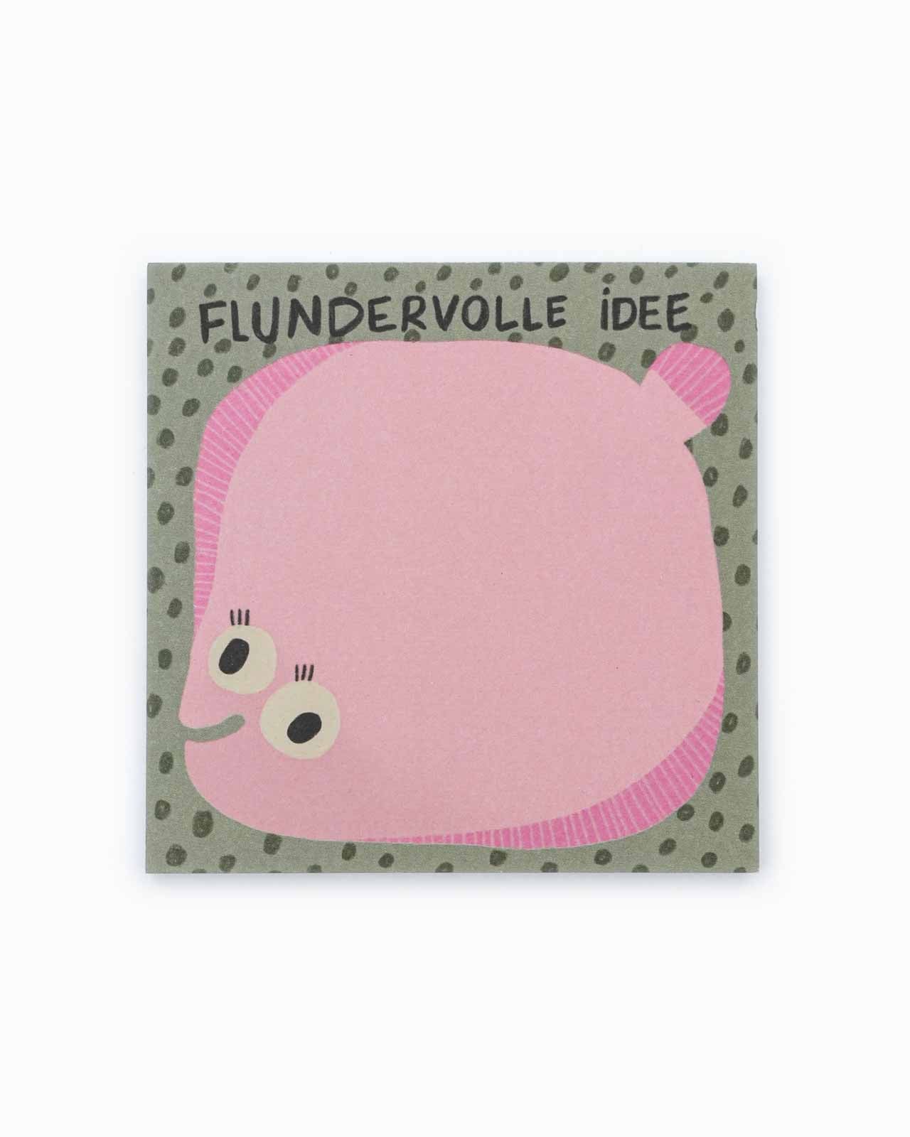 Slinga Illustration - FLUNDERVOLLE IDEE Kleiner Notizblock (Quadratisch) - Notizblock - ROSA ECK Concept Store