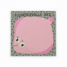 Slinga Illustration - FLUNDERVOLLE IDEE Kleiner Notizblock (Quadratisch) - Notizblock - ROSA ECK Concept Store