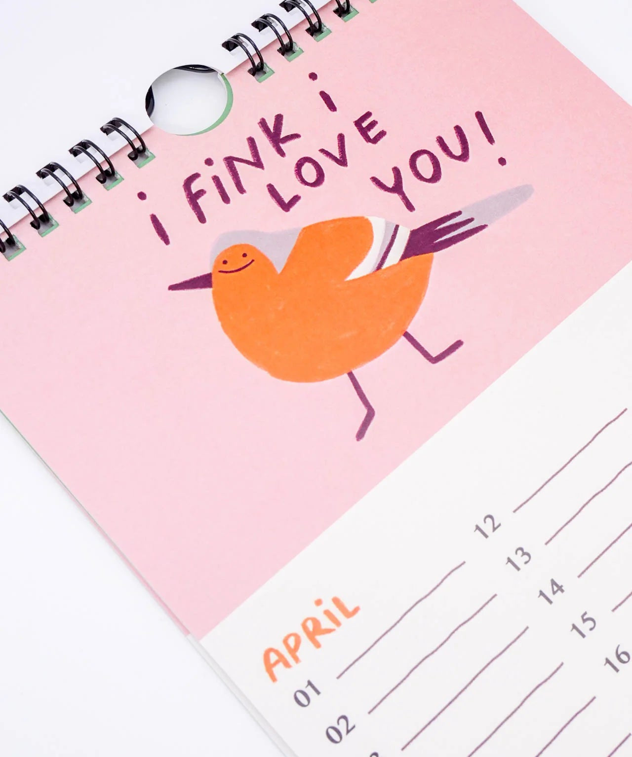 Slinga Illustration - Gans Lieber Vogelkalender - Kalender - ROSA ECK Concept Store