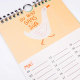 Slinga Illustration - Gans Lieber Vogelkalender - Kalender - ROSA ECK Concept Store