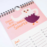 Slinga Illustration - Gans Lieber Vogelkalender - Kalender - ROSA ECK Concept Store