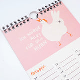 Slinga Illustration - Gans Lieber Vogelkalender - Kalender - ROSA ECK Concept Store