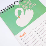 Slinga Illustration - Gans Lieber Vogelkalender - Kalender - ROSA ECK Concept Store