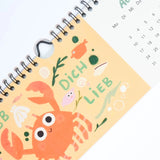 Slinga Illustration - GraFischer Geburtstagskalender (2026) - Kalender - ROSA ECK Concept Store