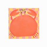 Slinga Illustration - KRABB ALLES IM GRIFF Quadratischer Notizblock - Notizblock - ROSA ECK