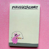 Slinga Illustration - MAUSGEZEICHNET Notizblock - Notizblock - ROSA ECK Concept Store