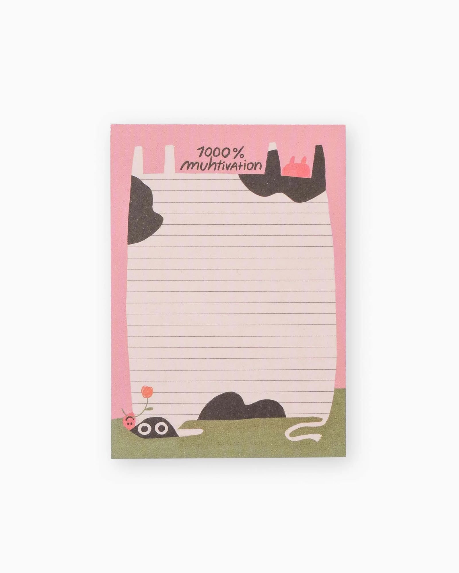 Slinga Illustration - MUHTIVATION Notizblock (A7) - ROSA ECK