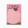 Slinga Illustration - NIMM DIR MAL NE MAUSZEIT Notizblock (A7) - ROSA ECK