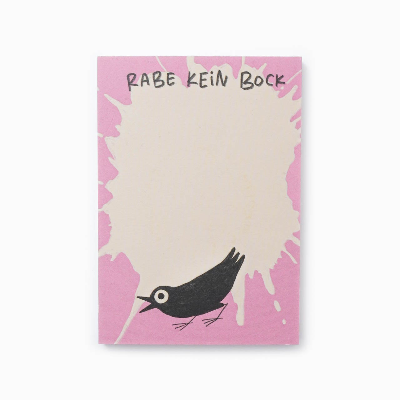 Slinga Illustration - RABE KEIN BOCK Kleiner Notizblock - Notizblock - ROSA ECK Concept Store