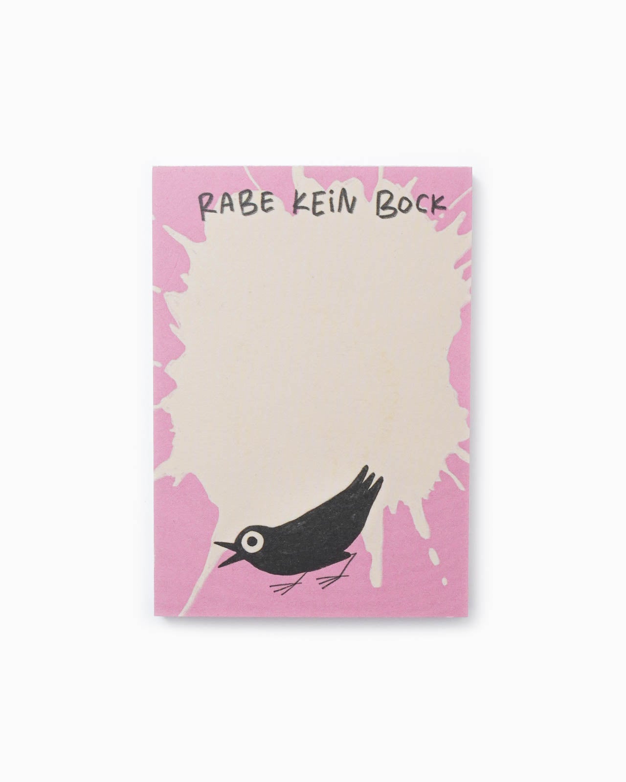 Slinga Illustration - RABE KEIN BOCK Kleiner Notizblock - Notizblock - ROSA ECK Concept Store
