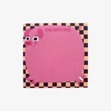 Slinga Illustration - SAU GUTE IDEE Quadratischer Notizblock - ROSA ECK