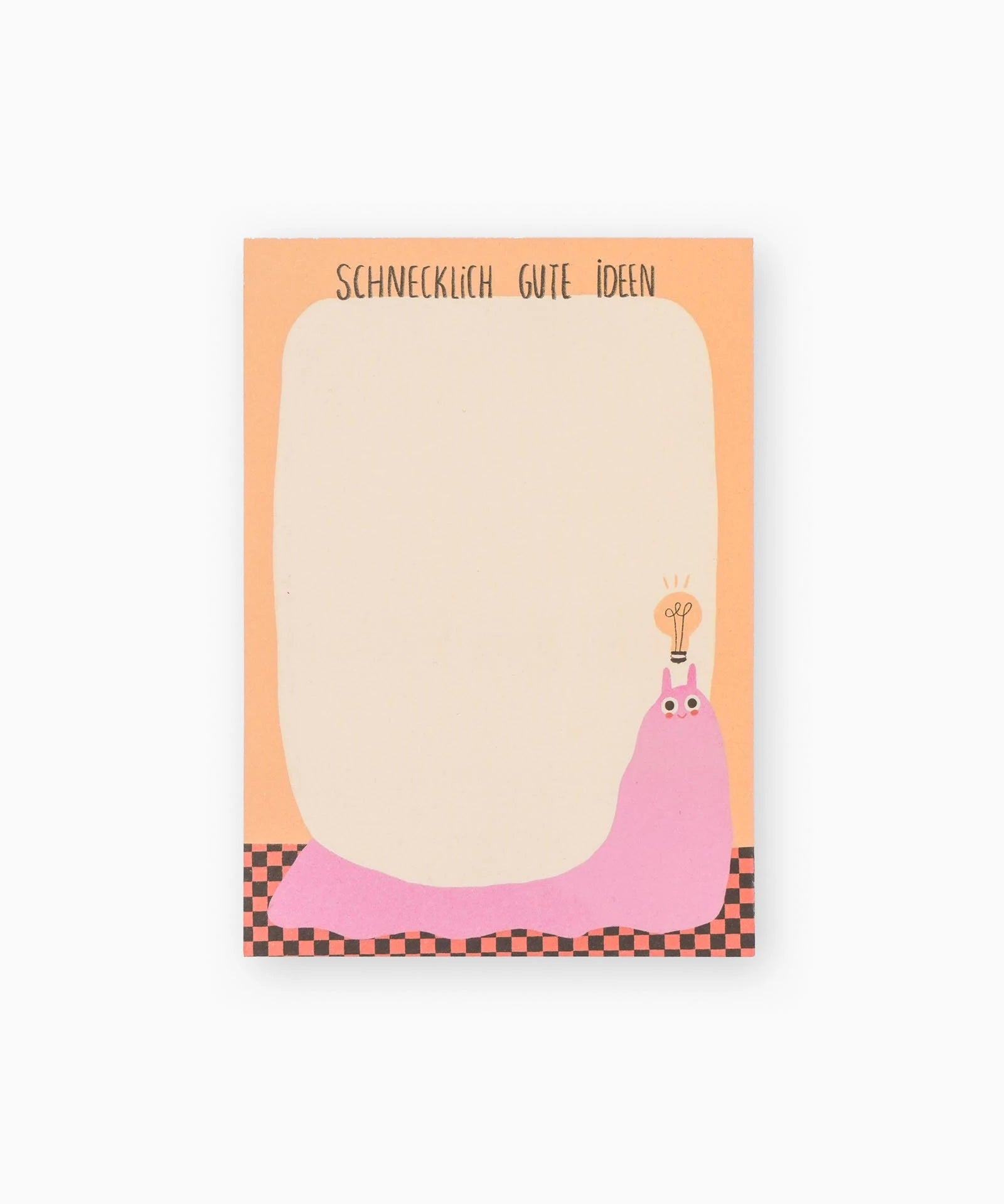 Slinga Illustration - SCHNECKLICH GUTE IDEEN Notizblock (A6) - ROSA ECK