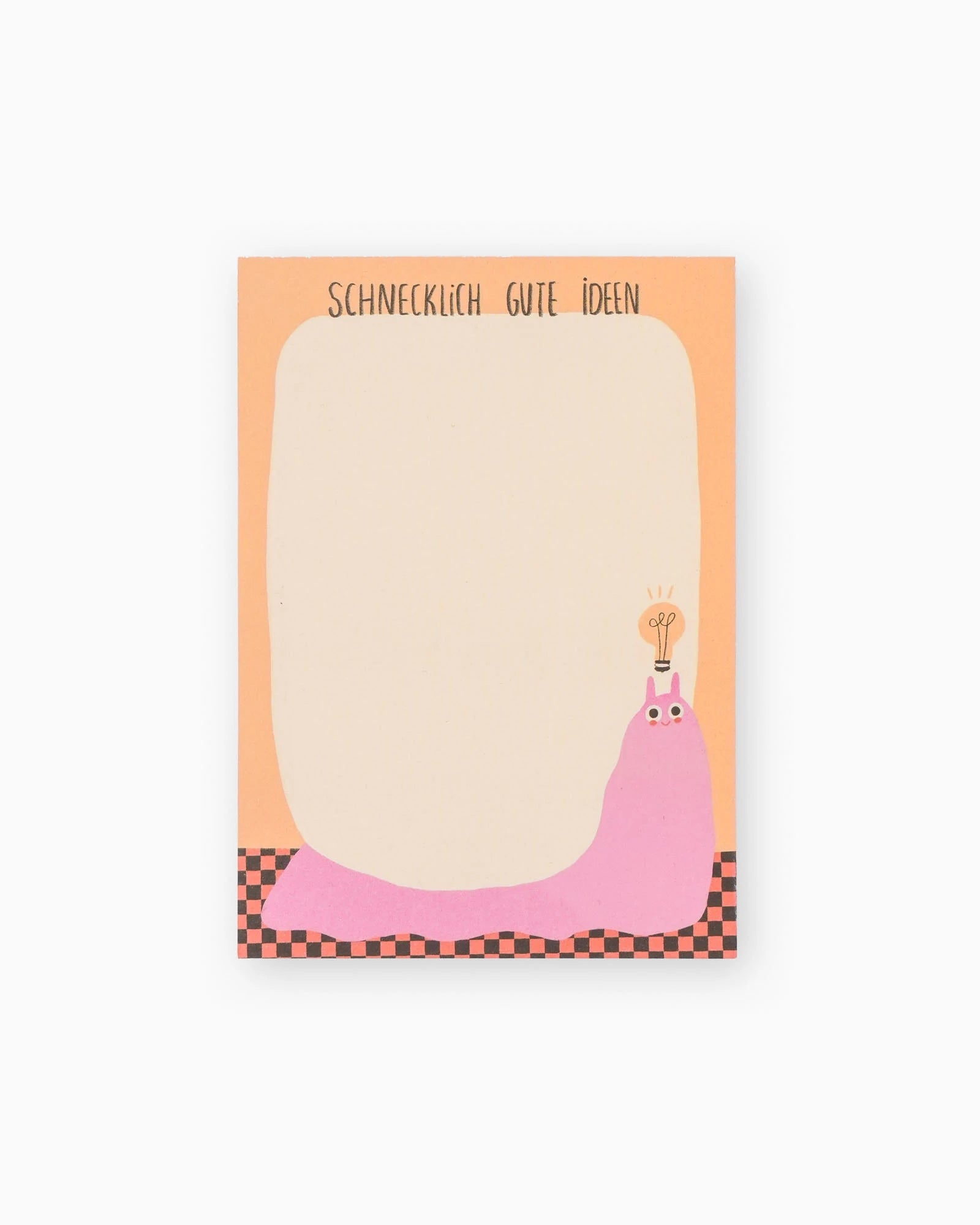 Slinga Illustration - SCHNECKLICH GUTE IDEEN Notizblock (A6) - ROSA ECK