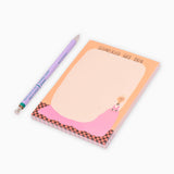 Slinga Illustration - SCHNECKLICH GUTE IDEEN Notizblock (A6) - ROSA ECK