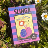 Slinga Illustration - SCHNECKLICH LIEB Mini-Puzzle - ROSA ECK