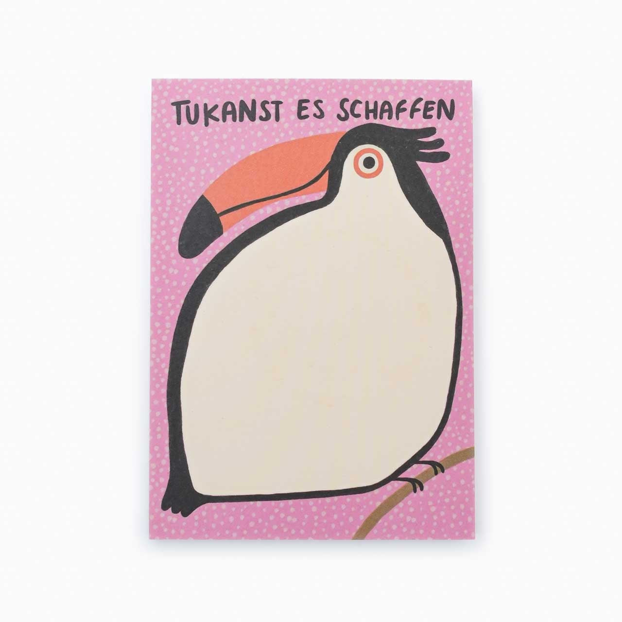 Slinga Illustration - TUKANST ES SCHAFFEN Kleiner Notizblock - Notizblock - ROSA ECK Concept Store