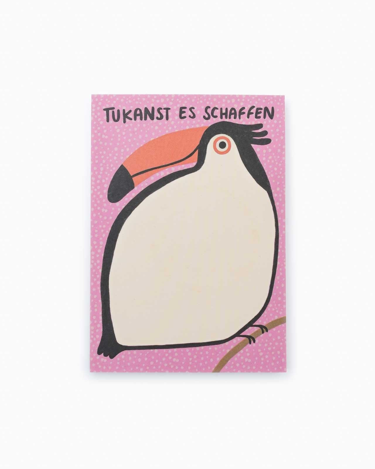 Slinga Illustration - TUKANST ES SCHAFFEN Kleiner Notizblock - Notizblock - ROSA ECK Concept Store