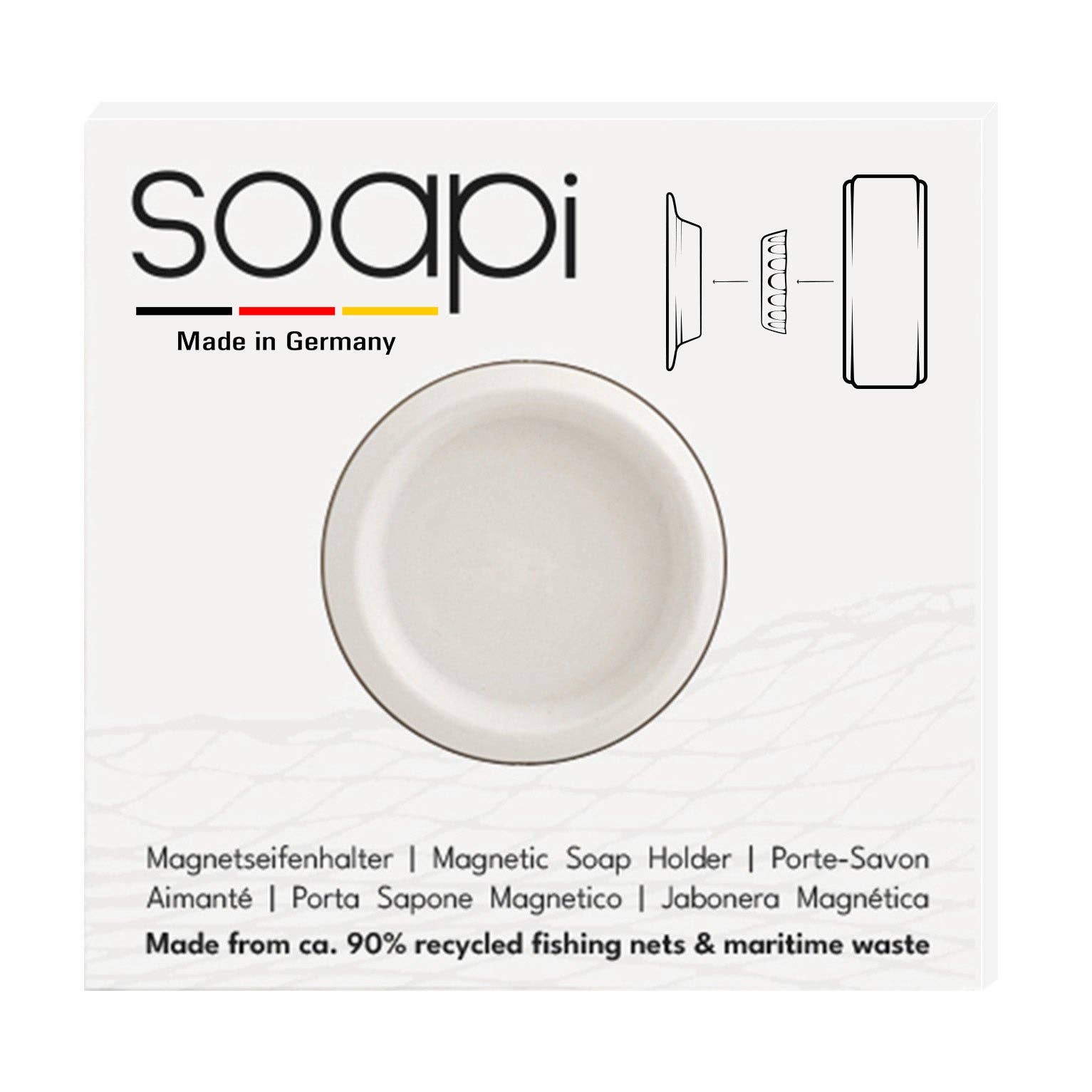 Soapi - magic soap holder - Soapi Off - White Magnet Soap Holder - ROSA ECK Concept Store