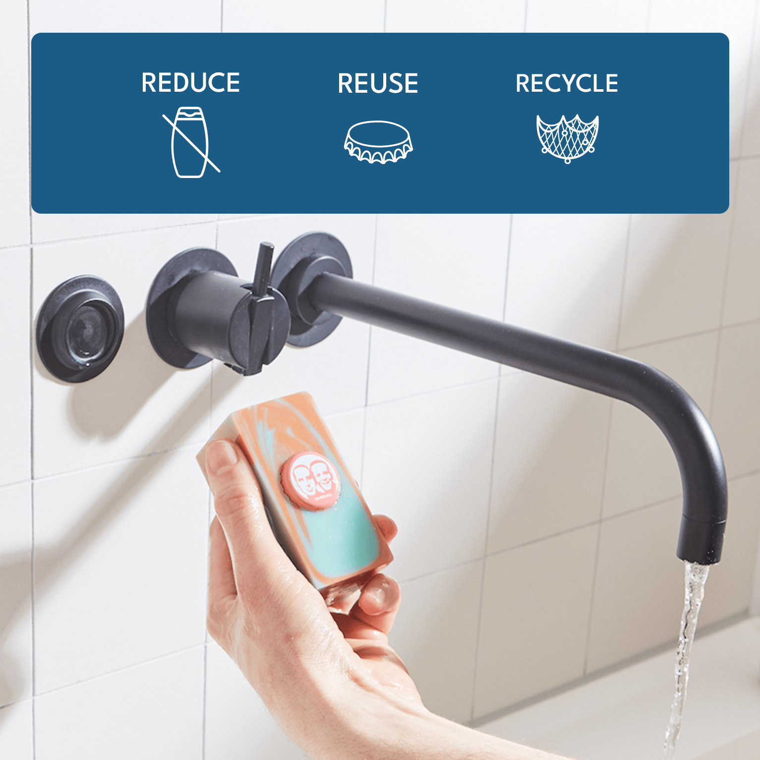 Soapi - magic soap holder - Soapi Off - White Magnet Soap Holder - ROSA ECK Concept Store