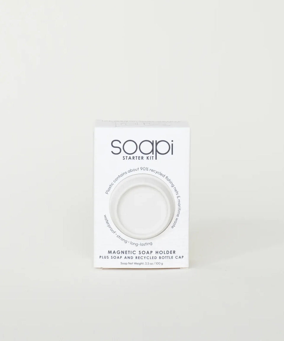 Soapi - Magnetseifenhalter Starter - Kit • Cremeweiß - Seifenablage - ROSA ECK Concept Store