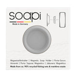 Soapi - SOAPI GRAY Magnetischer Seifenhalter - ROSA ECK - Grau, ,