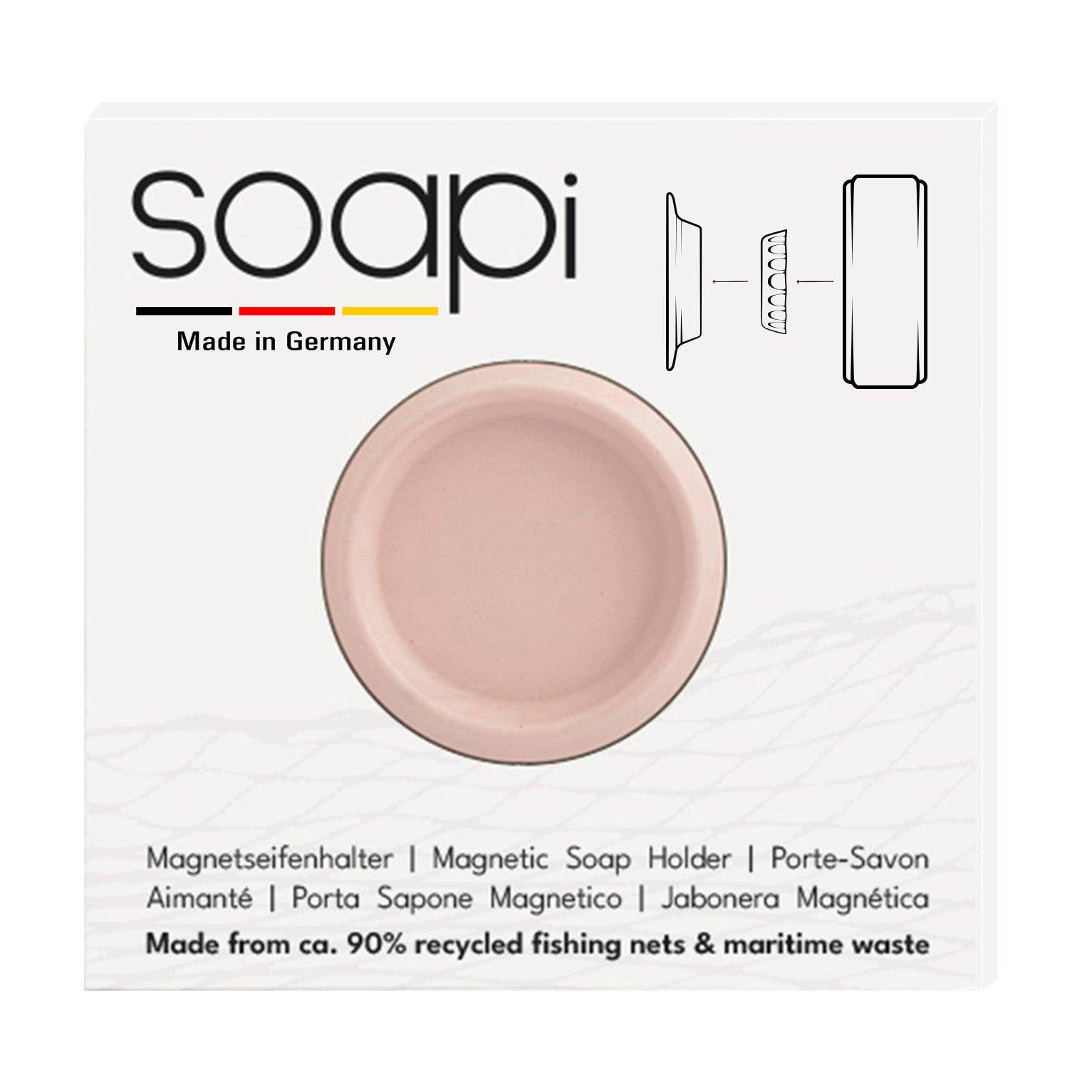 Soapi - SOAPI PEACH Magnetischer Seifenhalter - ROSA ECK