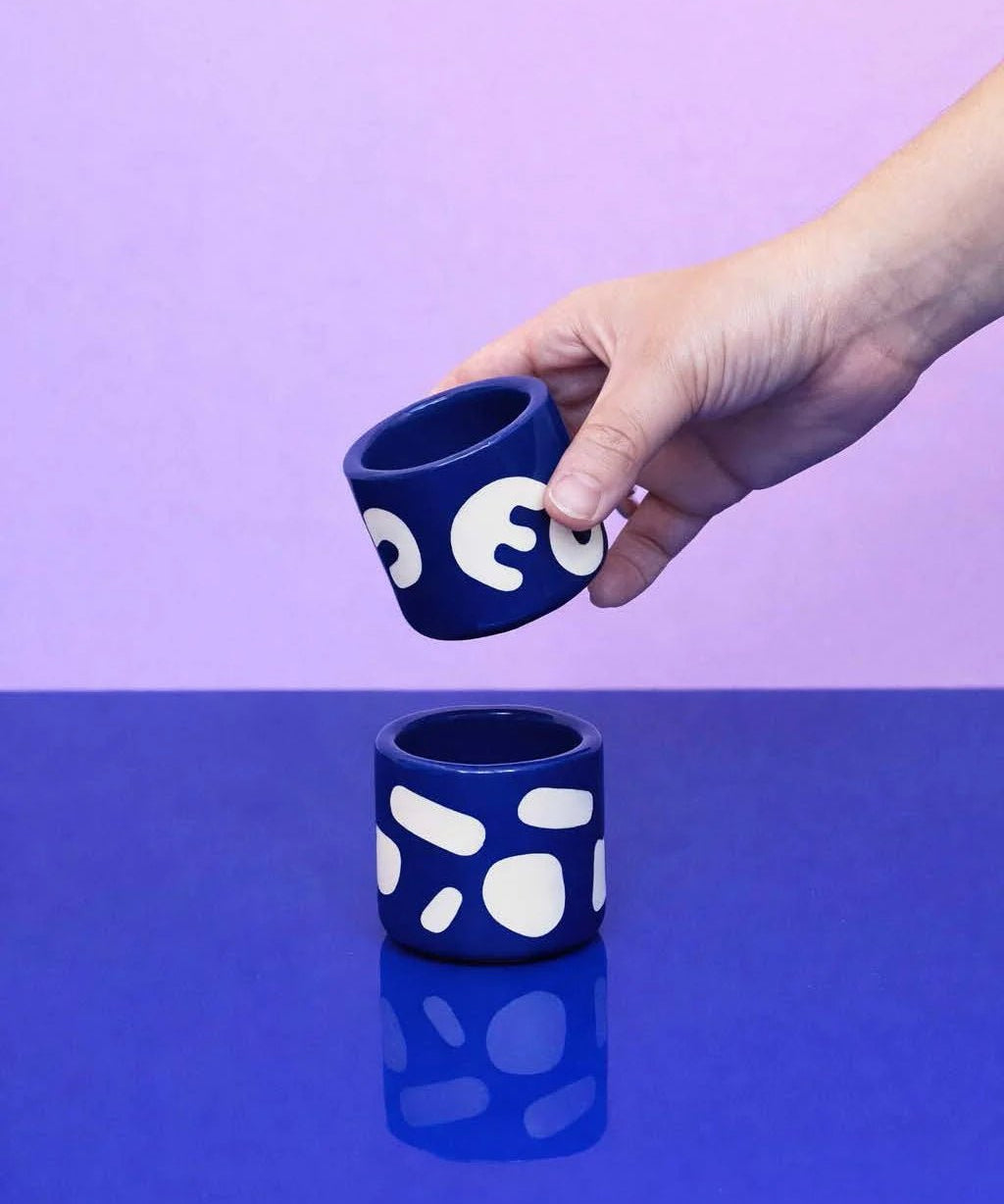 SOMANYBLOBS - BLOBS Espressotasse (65 ml) • Dunkelblau - ROSA ECK