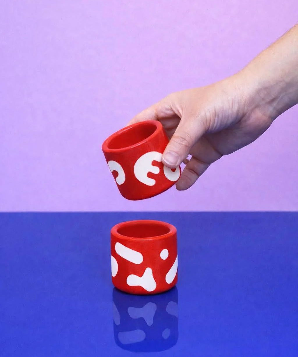 SOMANYBLOBS - BLOBS Espressotasse (65 ml) • Rot - ROSA ECK