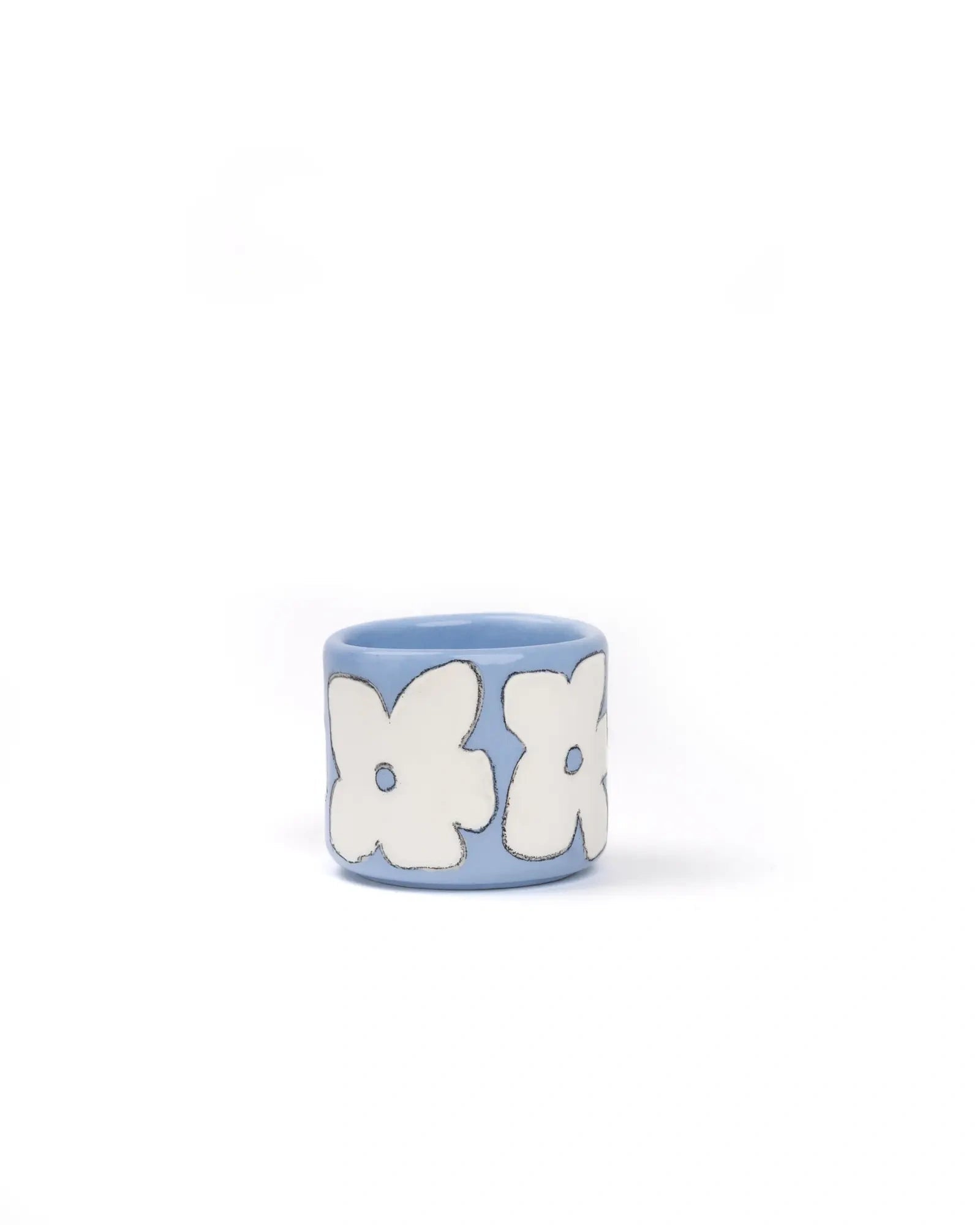 SOMANYBLOBS - FLOWERS Espressotasse (65 ml) • Hellblau - ROSA ECK