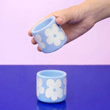 SOMANYBLOBS - FLOWERS Espressotasse (65 ml) • Hellblau - ROSA ECK