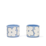 SOMANYBLOBS - FLOWERS Espressotasse (65 ml) • Hellblau - ROSA ECK