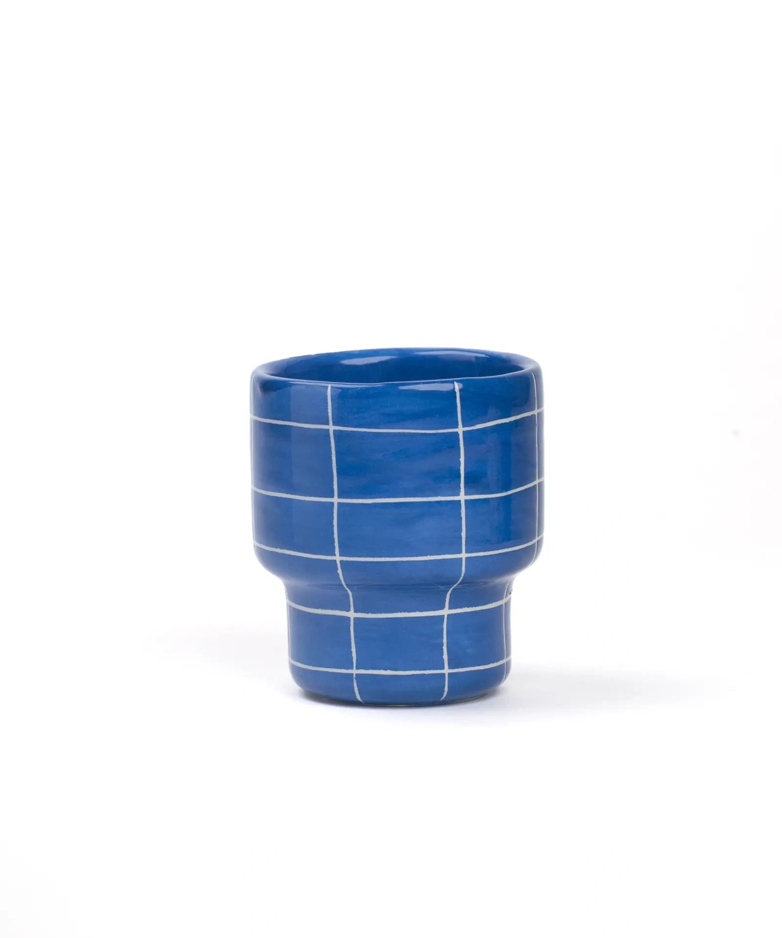 SOMANYBLOBS - GRID Tasse (220 ml) • Dunkelblau - ROSA ECK
