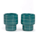 SOMANYBLOBS - GRID Tasse (220 ml) • Grün - ROSA ECK