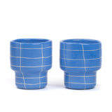 SOMANYBLOBS - GRID Tasse (220 ml) • Hellblau - ROSA ECK