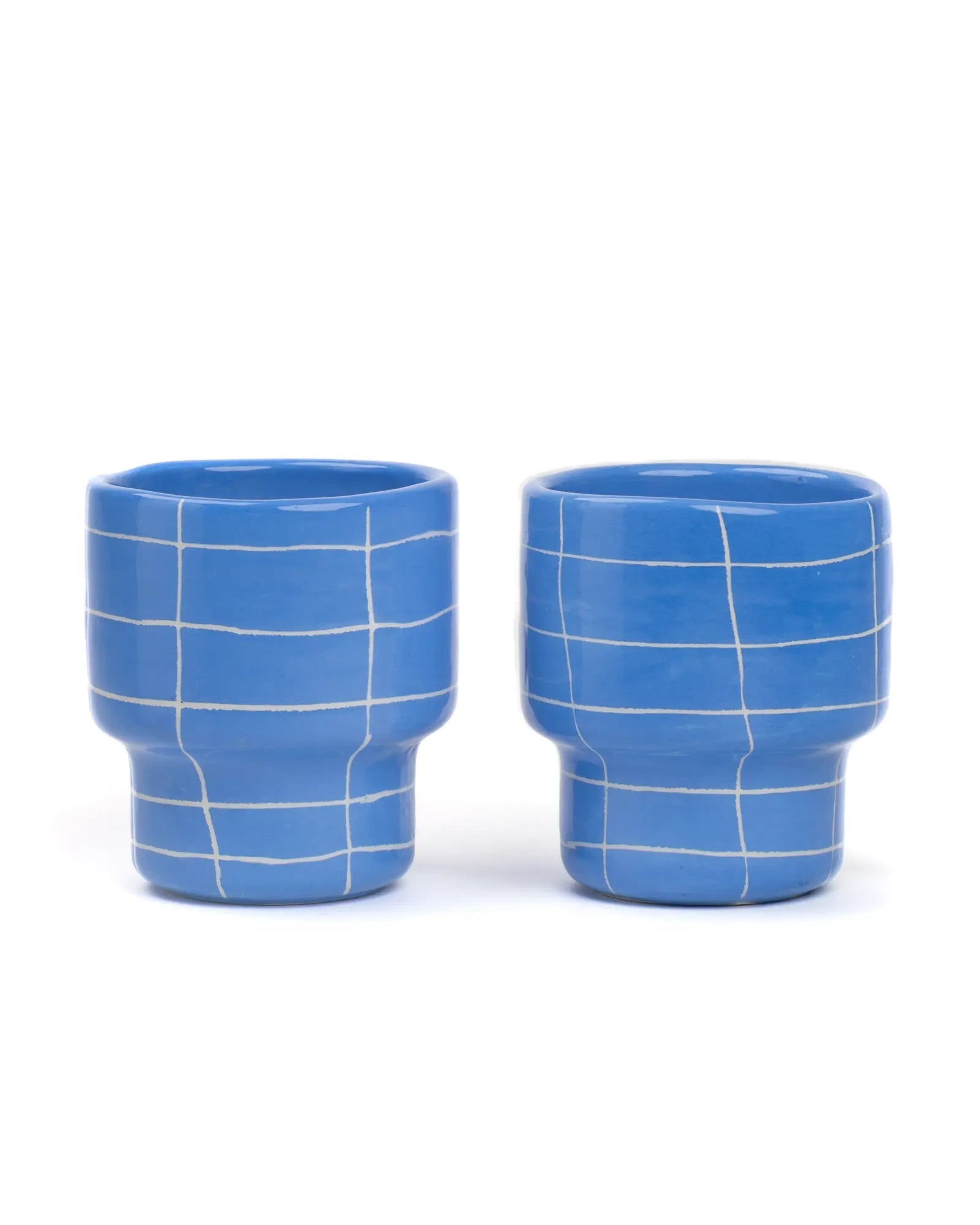 SOMANYBLOBS - GRID Tasse (220 ml) • Hellblau - ROSA ECK