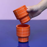 SOMANYBLOBS - GRID Tasse (220 ml) • Orange - ROSA ECK