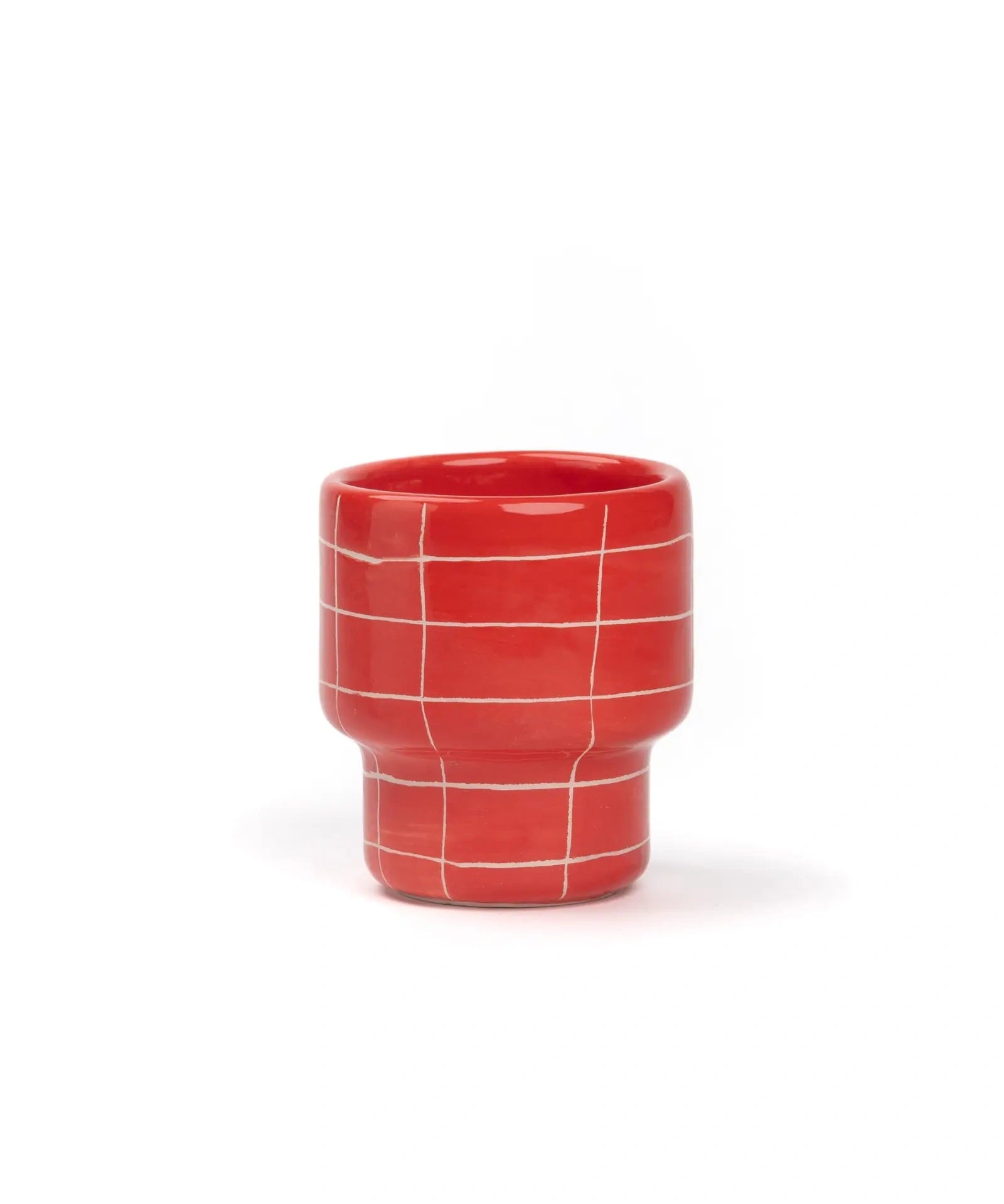 SOMANYBLOBS - GRID Tasse (220 ml) • Rot - ROSA ECK