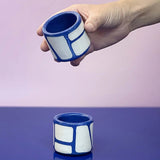 SOMANYBLOBS - INSIDE - OUT Espressotasse • Dunkelblau - ROSA ECK
