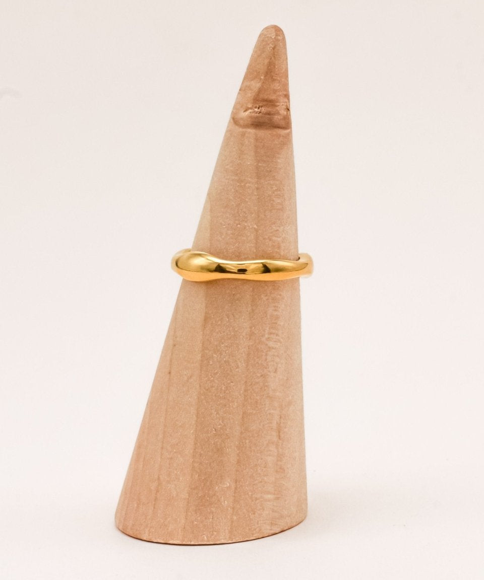 Sonstige - BIG WAVE Ring - ROSA ECK - Gold, ,