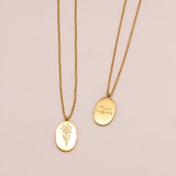 Sonstige - BIRTHMONTH Necklace - ROSA ECK - Gold, ,